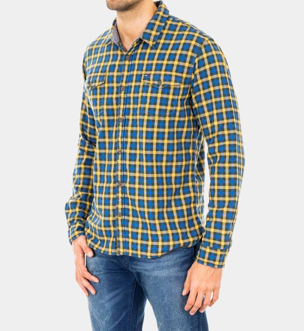 Hilfiger Denim Shirt Mens Blue