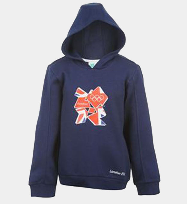 London 2012 Union Jack Logo Hoody Boys Navy