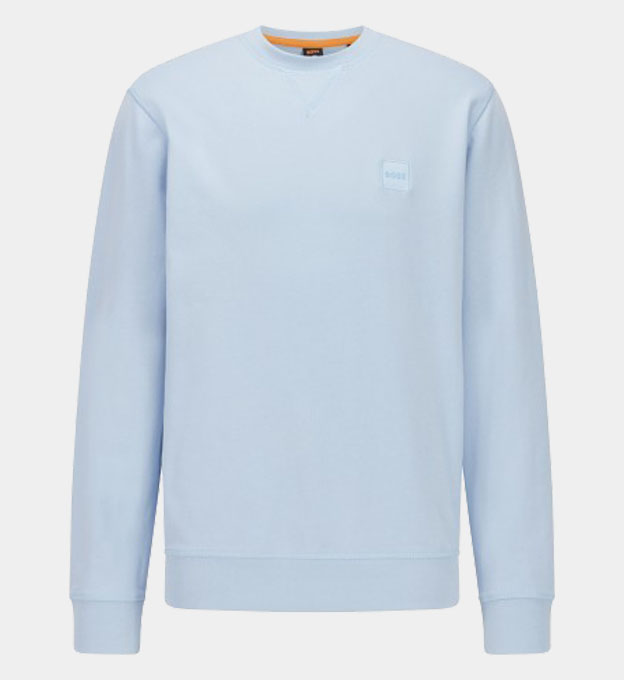 Hugo Boss Relaxed-Fit Sweatshirt Mens Blue