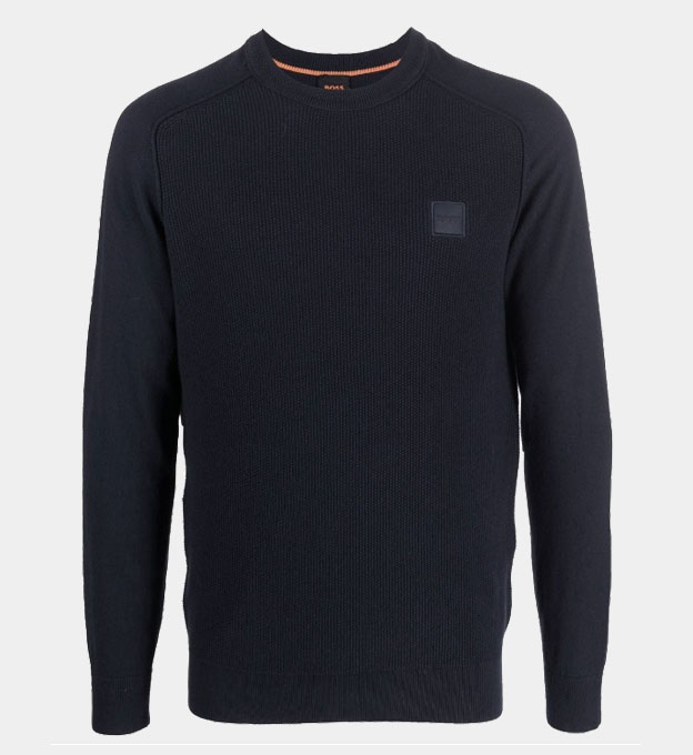 Hugo Boss Sweater Mens Dark Blue