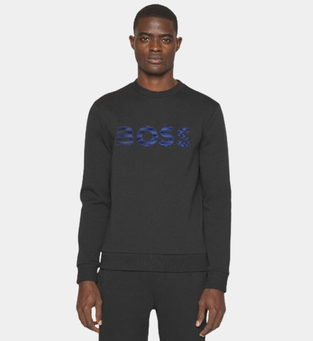 Hugo Boss 3D Logo Sweatshirt Mens Black
