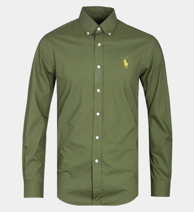 Ralph Lauren Oxford Dress Shirt Mens Olive