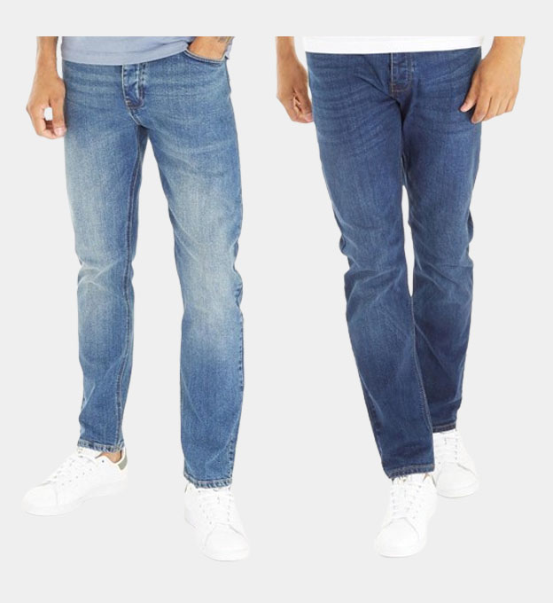 French Connection 2 Pack Jeans Mens Blue
