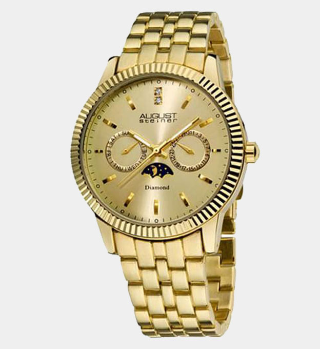 August Steiner Watch Mens Golden