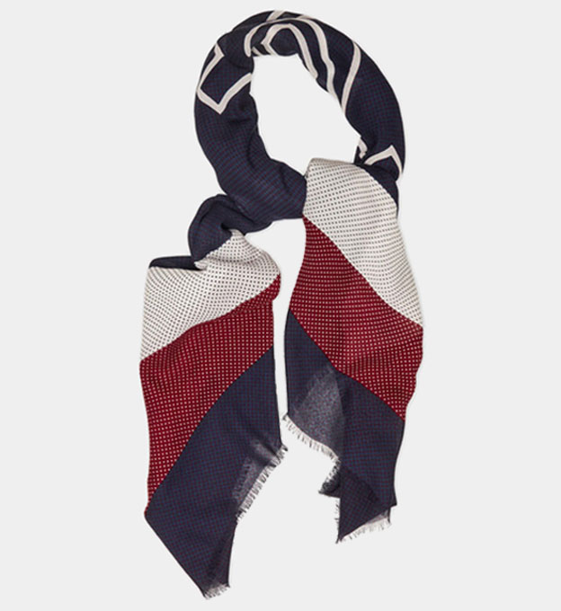 Tommy Hilfiger Scarf Womens Blue-Red-White