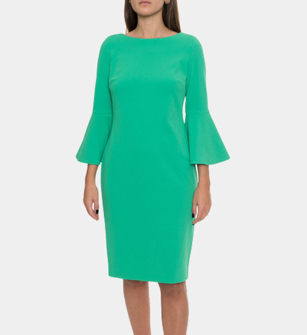 Calvin Klein Dress Womens Dark Green