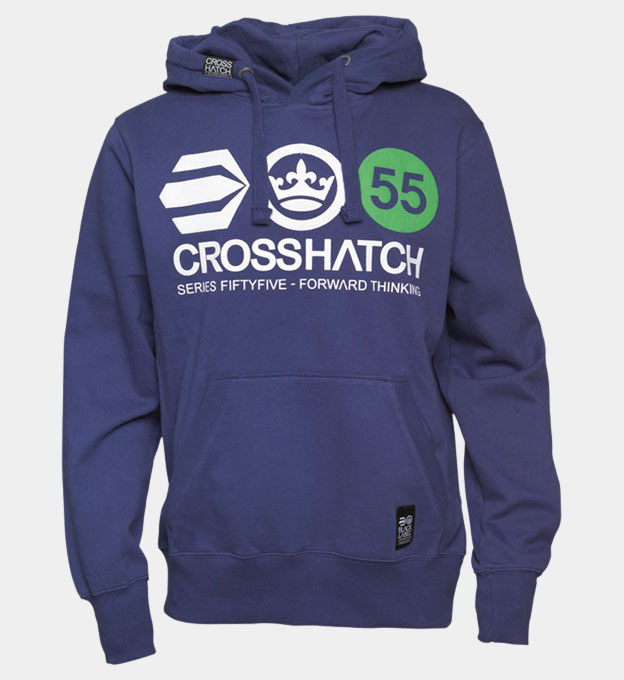 Crosshatch Ashland Hoody Mens Blue