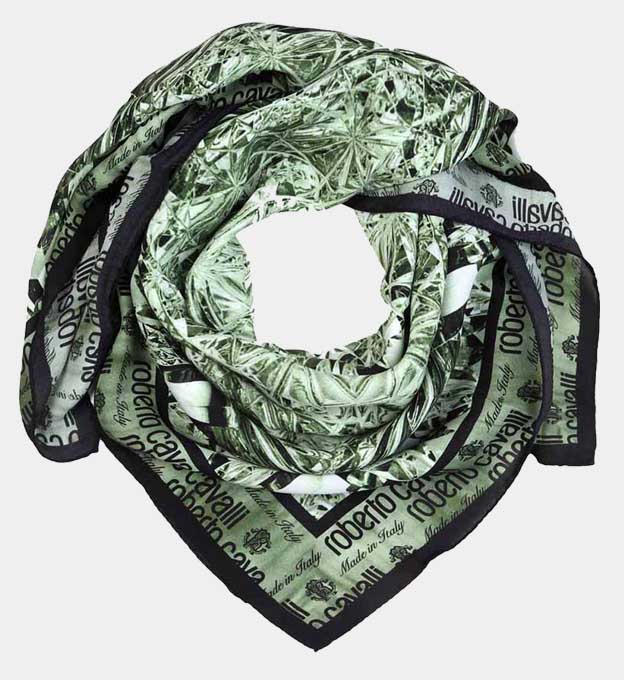 Roberto Cavalli Scarf Unisex  Green