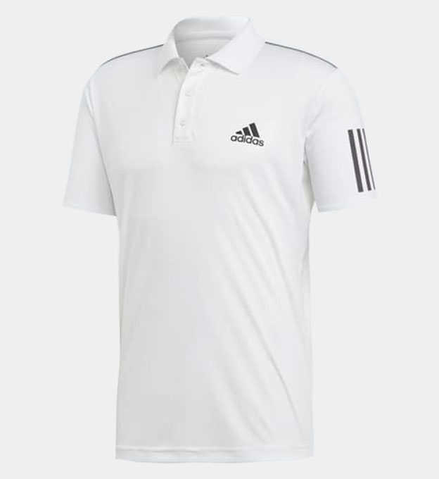 Adidas Originals 3-Stipe Club Polo Shirt Mens White