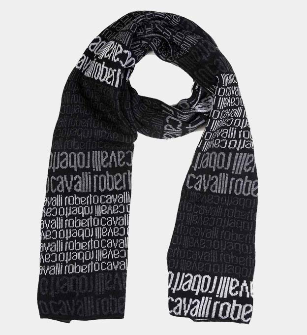 Roberto Cavalli Scarves Unisex Black