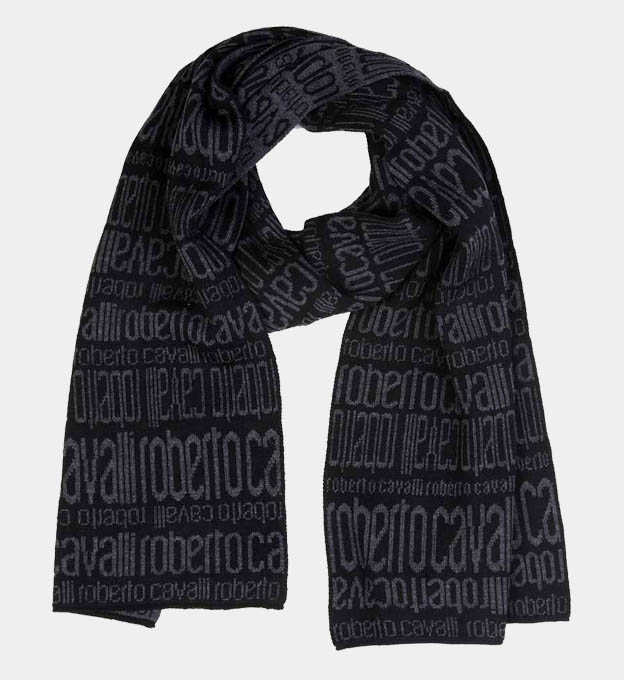 Roberto Cavalli Scarves Unisex Black