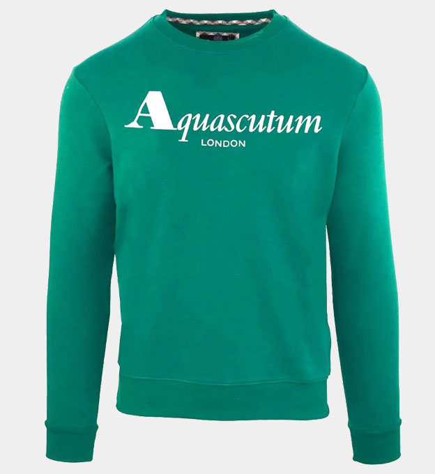 Aquascutum Sweatshirt Mens Green