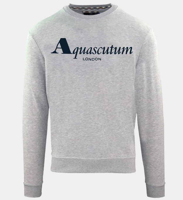 Aquascutum Sweatshirt Mens Grey