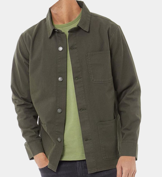 French Connection Jacket Mens Khaki