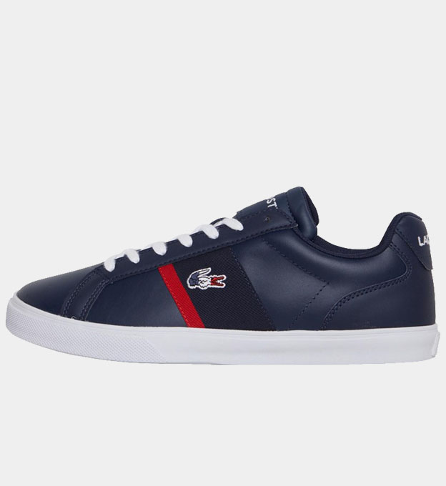 Lacoste Trainers Mens Navy White