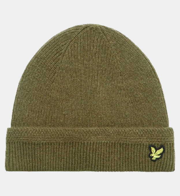 Lyle & Scott Beanie Mens Olive