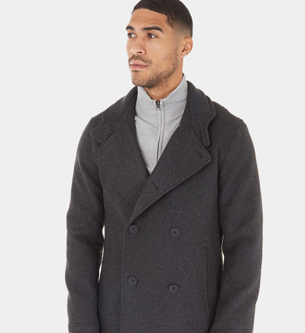 French Connection Coats Mens Dark Grey