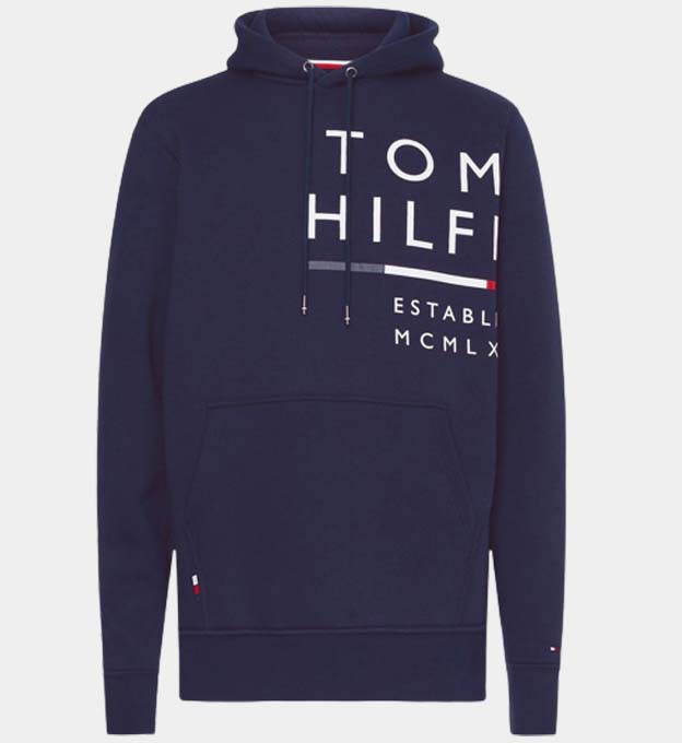 Tommy Hilfiger Hoody Mens Desert Sky