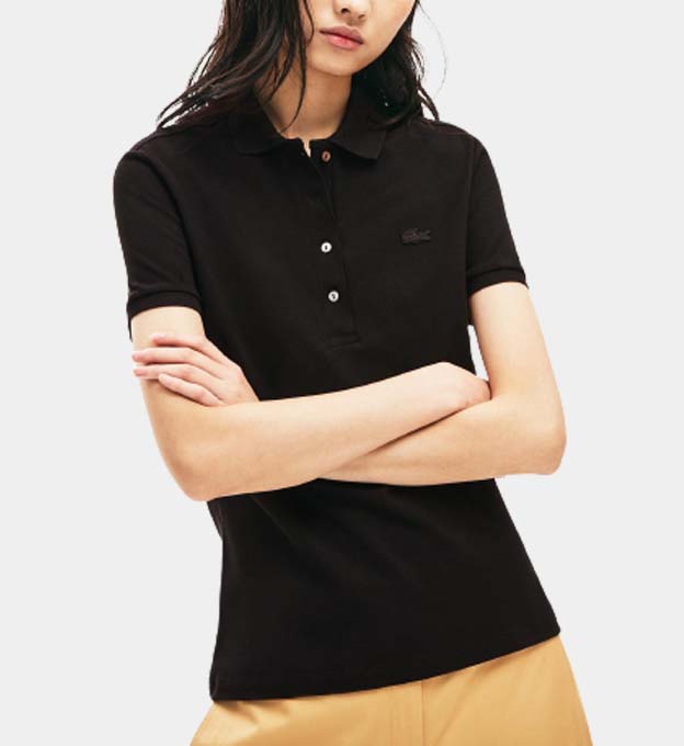 Lacoste Polo Shirt Womens Black