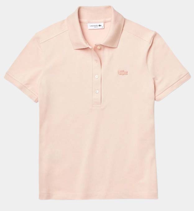 Lacoste Polo Shirt Womens Pink