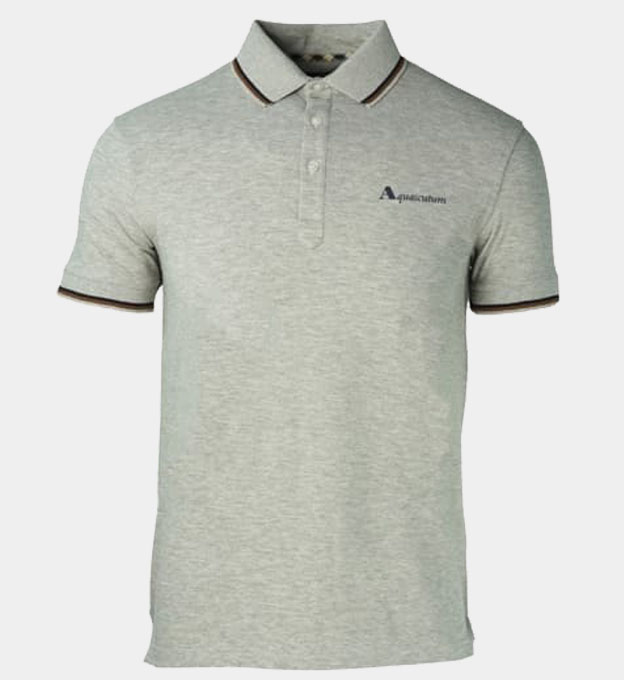 Aquascutum Polo Shirt Mens Grey