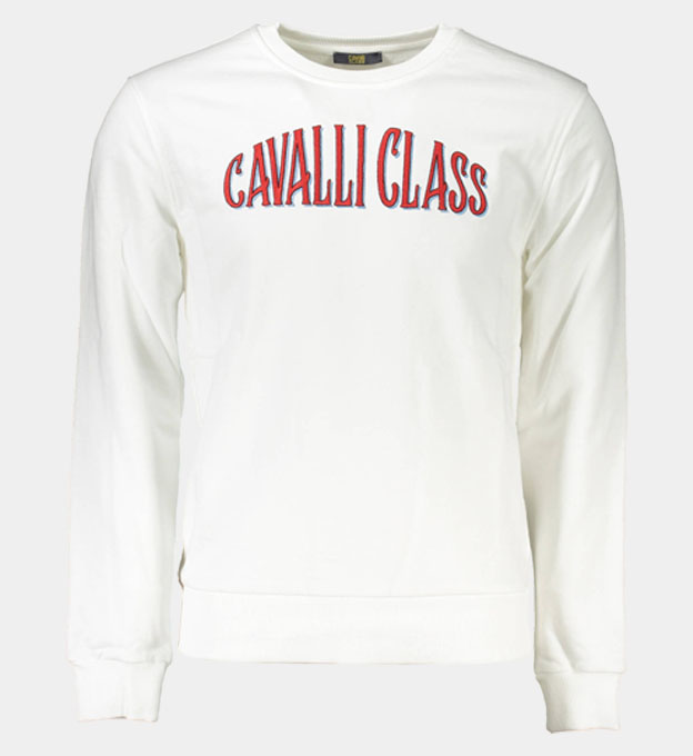 Cavalli Class Sweatshirt Mens White