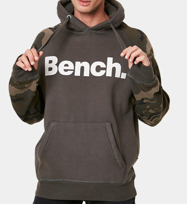 Bench Hoody Mens Khaki