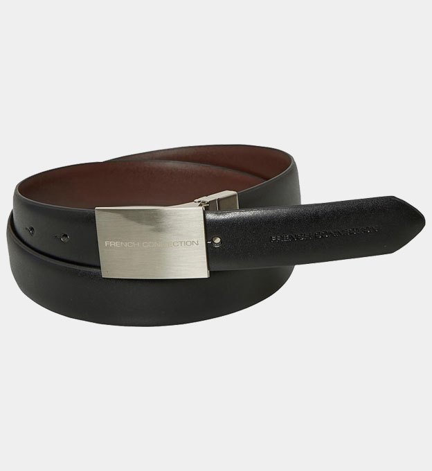 French Connection Belt Mens Black Brown