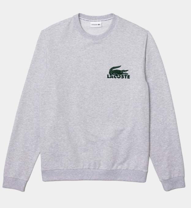 Lacoste Sweatshirt Mens Argent Chine