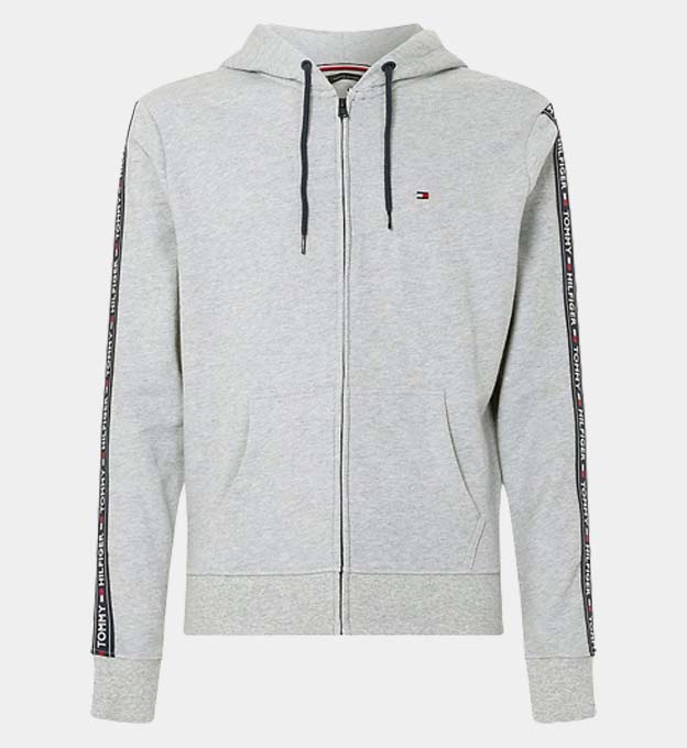 Tommy Hilfiger Hoody Mens Grey Heather