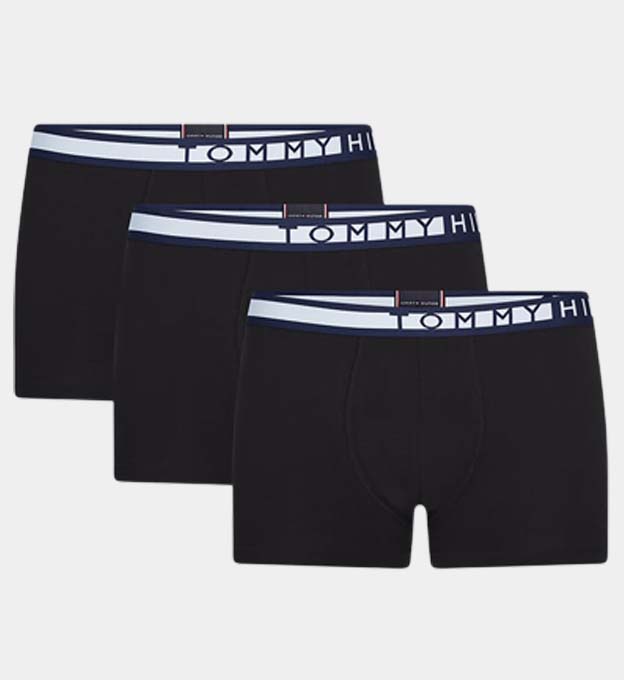 Tommy Hilfiger 3 Pack Boxers Mens Black