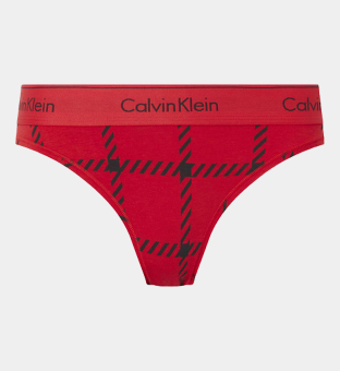 Calvin Klein Panty Womens Black Red