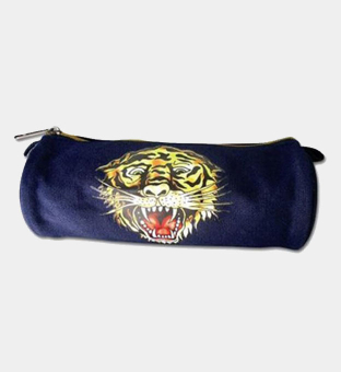 Edhardy Skull Pencil Case Unisex Blue