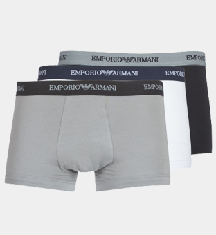 Emporio Armani 3 Pack Boxers Mens Multicolor