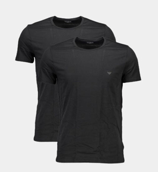 Emporio Armani 2 Pack T-shirts Mens Black