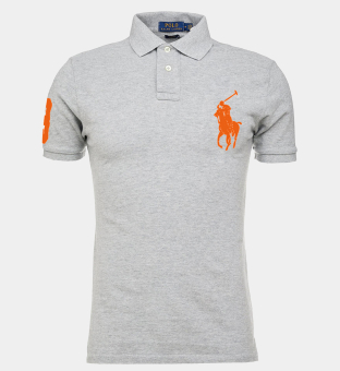 Ralph Lauren Big Pony Polo Shirt Mens Grey