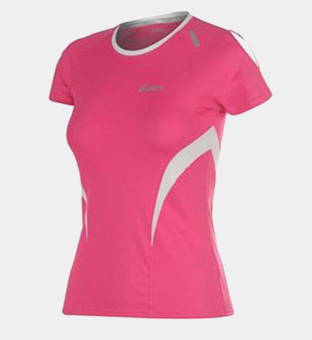Asics Running T-shirt Womens Pink