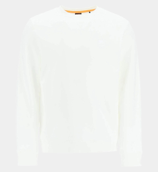 Hugo Boss Relaxed-Fit Sweatshirt Mens White