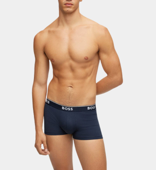 Hugo Boss 3 Pack Boxers Mens Open Blue