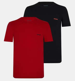 Hugo 3 Pack T-shirts Mens Black Red Black
