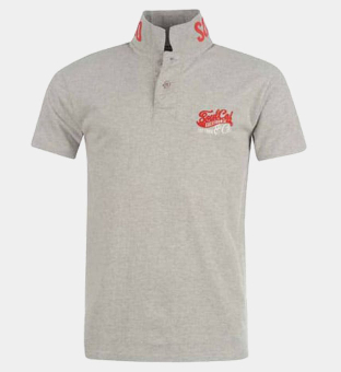 Soulcal Peached Polo Shirts Mens Grey