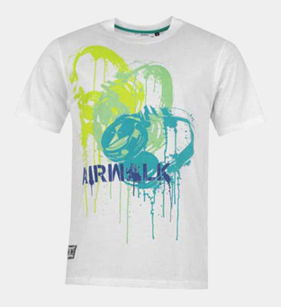 Airwalk Graphic T-shirt Mens White
