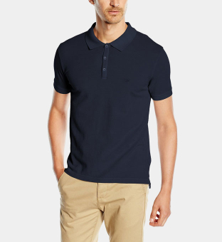 Emporio Armani Pique Polo Shirt Mens Navy