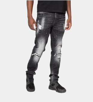 Firetrap Jeans Mens Black Grey