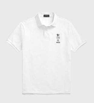 Ralph Lauren Regatta Bear Polo Shirt Mens White