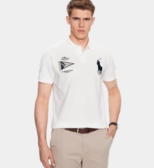 Ralph Lauren Big Pony Polo Shirt Mens White