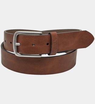 French Connection Belt Mens Brown Navy