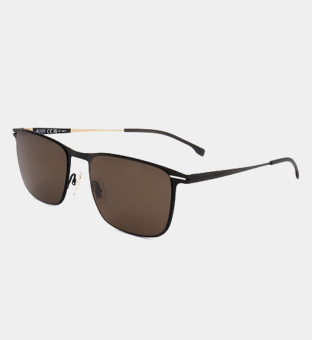 Hugo Boss Sunglasses Mens Matte Gold Black