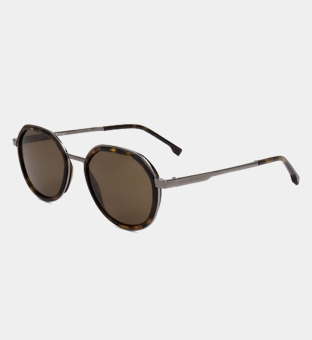 Hugo Boss Sunglasses Mens Havana Dark Ruthenium