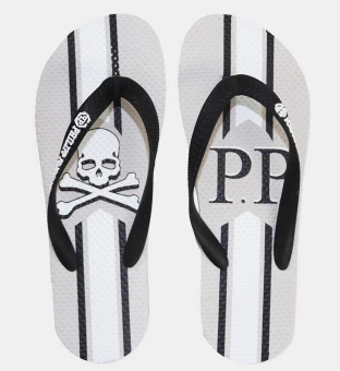 Philipp Plein Flip Flops Unisex Grey